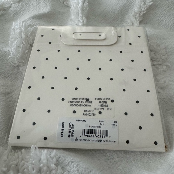 ♠️Kate Spade Born to Be July Birthstone Sweetheart Red Ruby Pendant Necklace - Picture 5 of 6